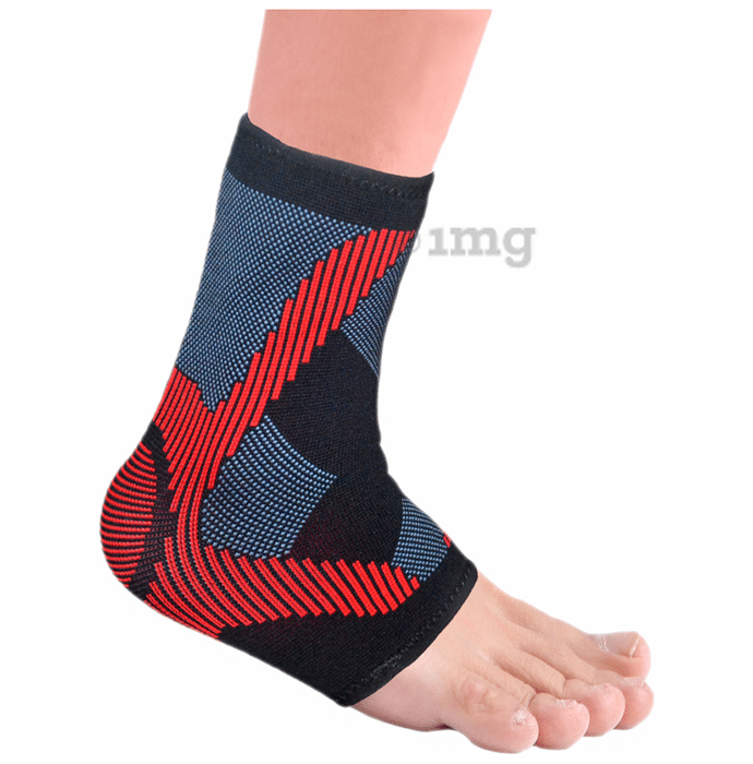 Vissco 3D Ankle Support, Stretchable Ankle Support for Injured Ankles, Arthritic Pain, Swelling XL