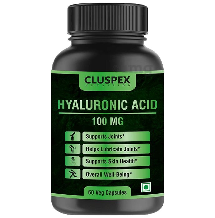 Cluspex Nutrition Hyaluronic Acid 100mg Veg Capsule