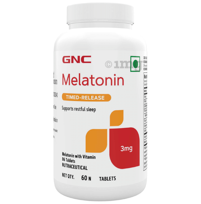 GNC Melatonin 3mg Timed-Release Tablet