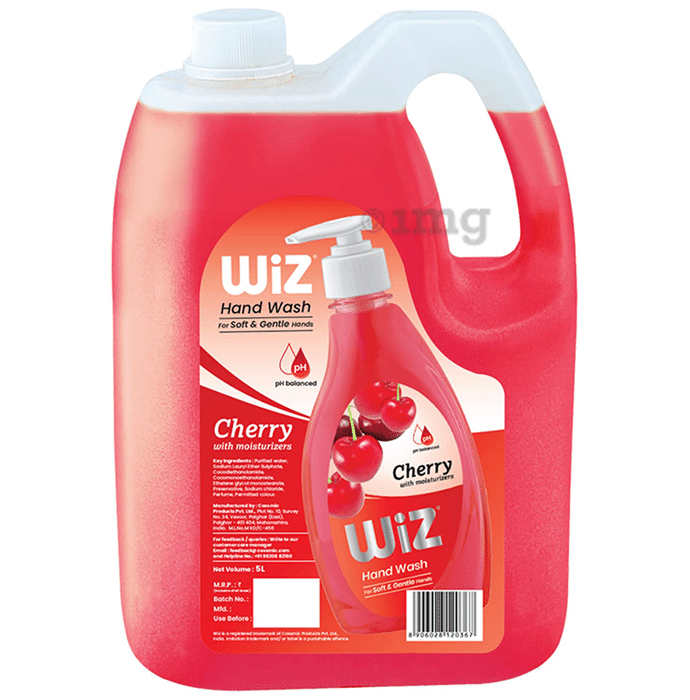 Wiz pH Balanced Hand Wash Refill Pack  (5L Each) Cherry