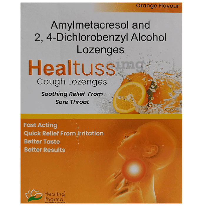 Healing Pharma Healtuss  Orange Lozenges