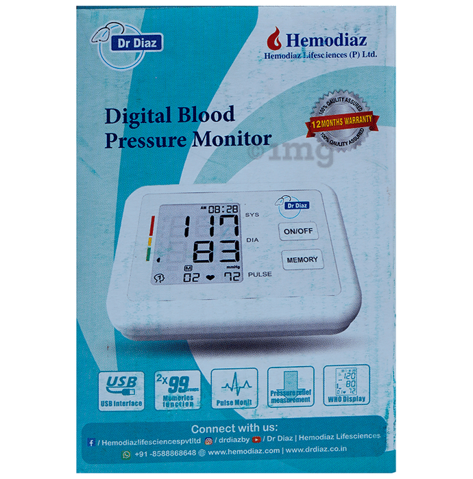 Dr Diaz Digital Blood Pressure Monitor