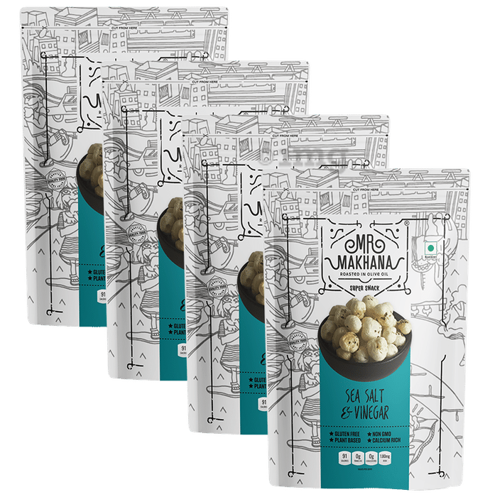 Mr Makhana Sea Salt & Vinegar (60gm Each)