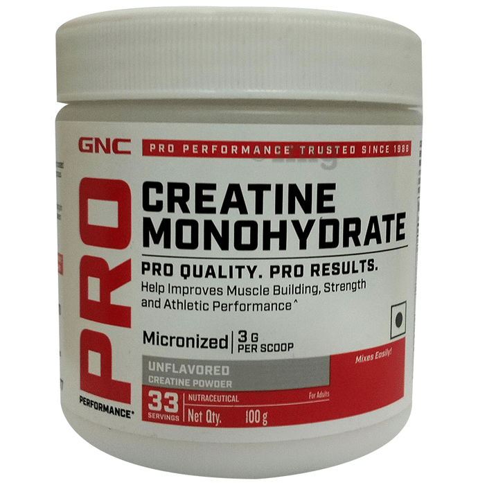 GNC Pro Performance Creatine Monohydrate 3000mg for Performance, Muscle Support & Energy | Powder