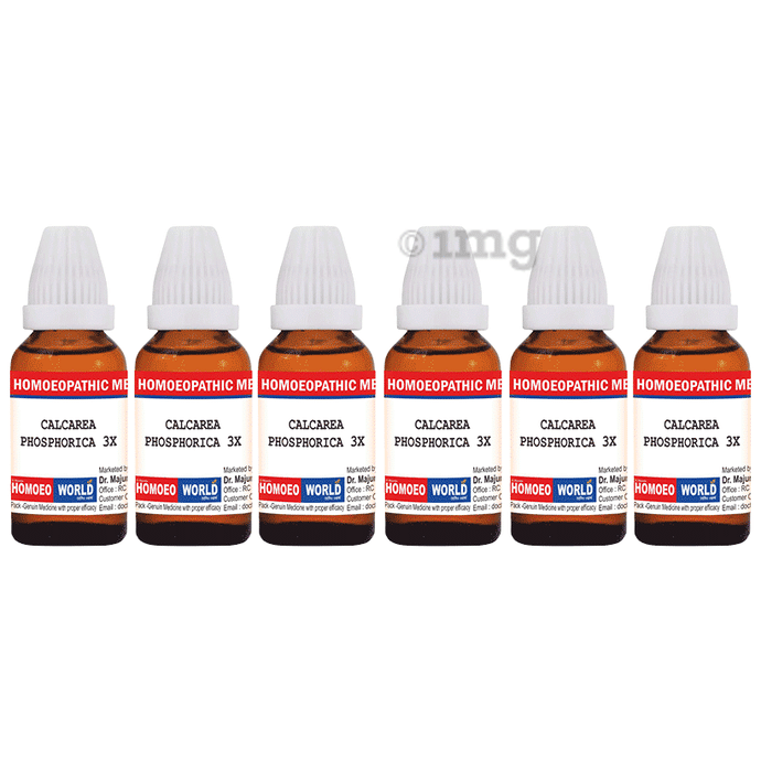 Dr. Majumder Homeo World Calcarea Phosphorica Dilution(30ml Each) 3X