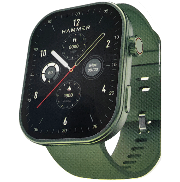 Hammer Tussle 2.01 Large Display Smartwatch Limelight Green