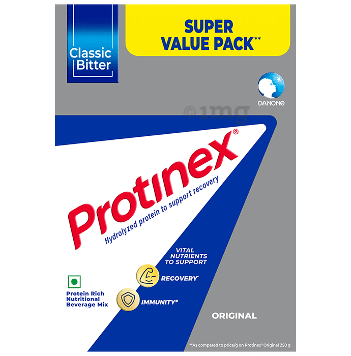 Protinex High Quality Protein | Nutritional Drink for Immunity & Strength | Zero Added Sugar | Original Classic Bitter Powder