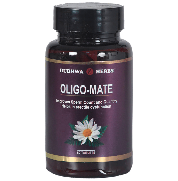 Dudhwa Herbs Oligo-Mate Tablet | Improves Male Fertility, Sperm count, and Mobility | Tablet