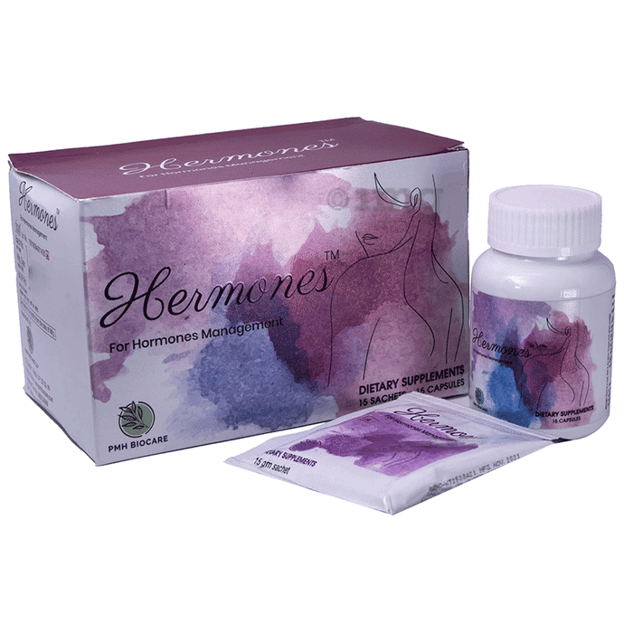 Hermones Kit: Hormonal Imbalance Supplement for Women - PCOD/PCOS, Menopause, Irregular Periods, Fertility Support, Acne Relief, Weight Management