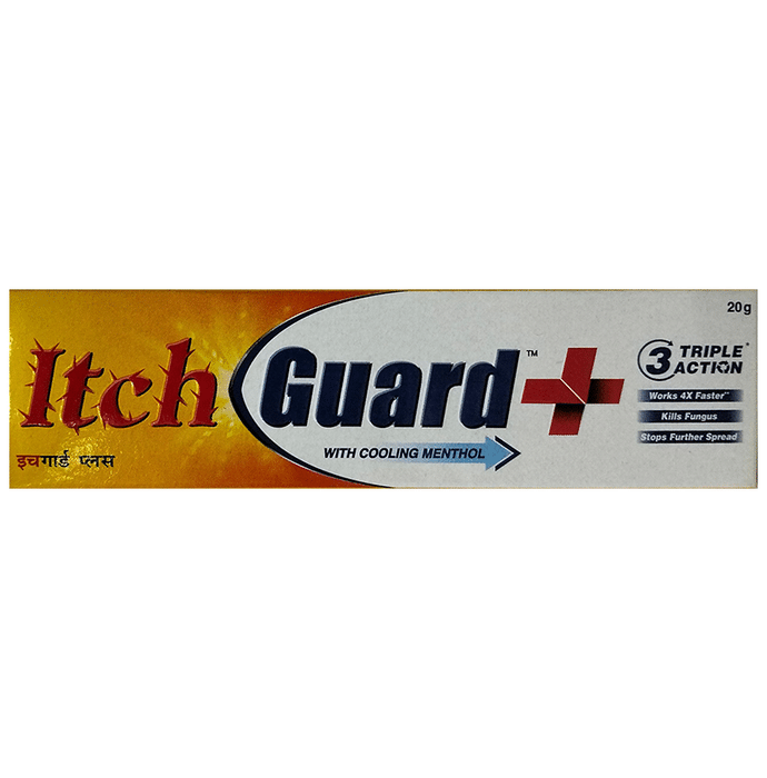 Itch Guard Plus Cream with Cooling Menthol | Triple Action Formula