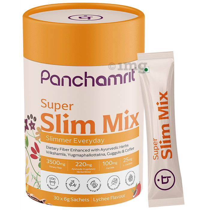 Panchamrit Super Slim Mix Powder Sachet (30 Each) Lychee
