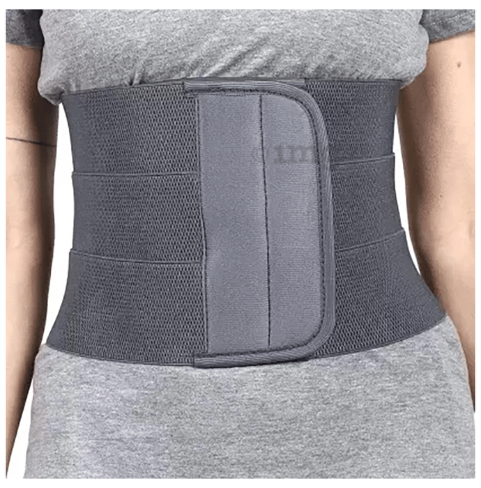 Superfine Comfort Abdominal Belt After Delivery for Tummy Reduction Grey Medium Buy box of 1
