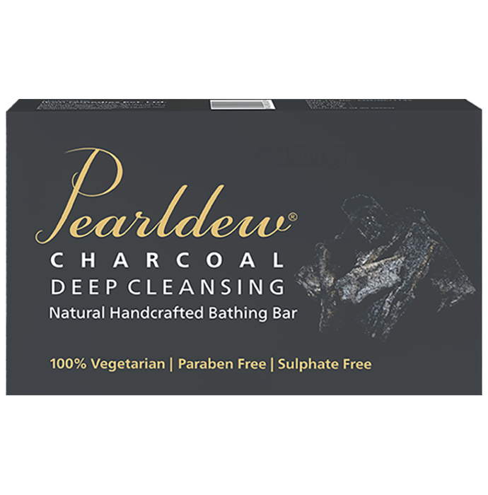 Pearldew Charcoal Deep Cleansing Natural Handcrafted Bathing Bar