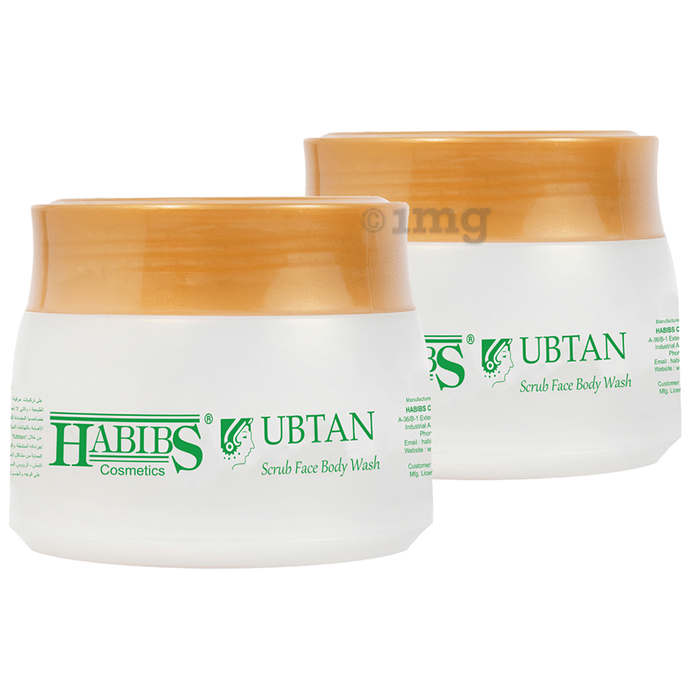 Habibs Ubtan Scrub Face Body Wash Powder (100gm Each)