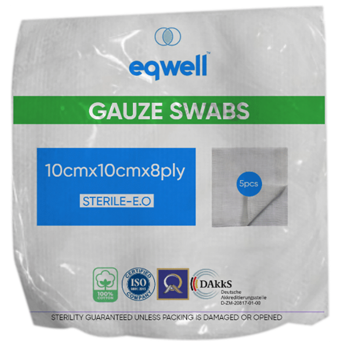Eqwell Sterile Gauze Swabs 10cm x 10cm x 8ply