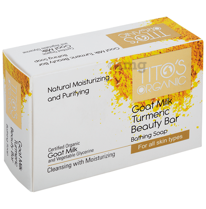 Tito's Organic Goat Milk Turmeric Beauty Bar Soap