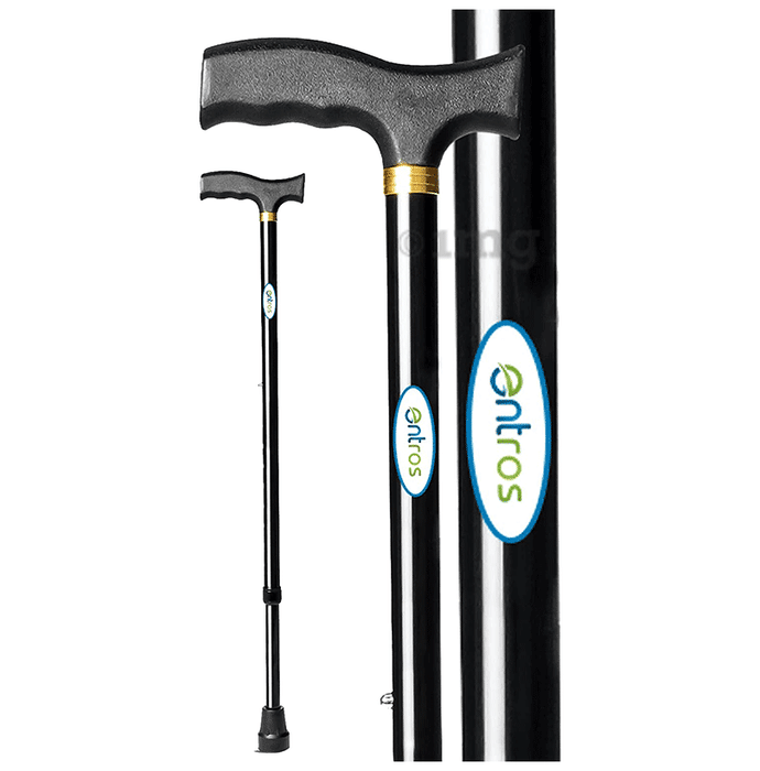 Entros KL 920 L Height Adjustable Walking Stick Black