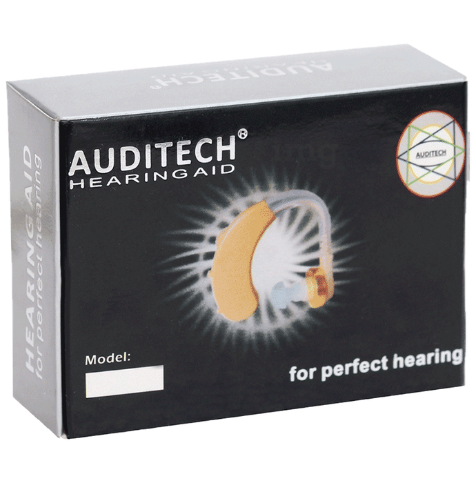 Auditech Kaan Ki Machine Superior Quality Analogue Sound 'GOLD' Behind The Ear Hearing Aid Gold