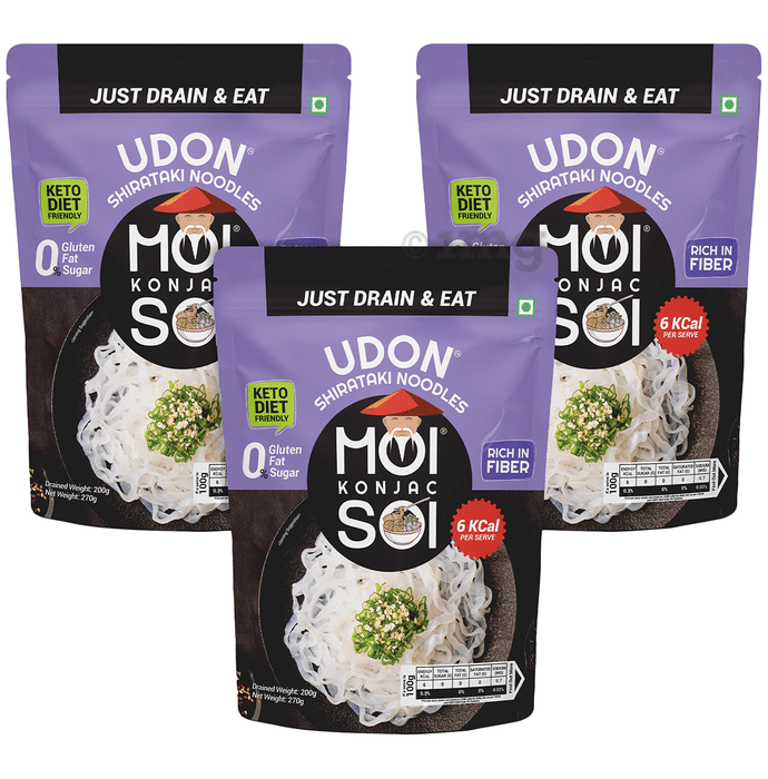 Udon Moi Konjac Soi Shirataki Noodles (270gm Each)