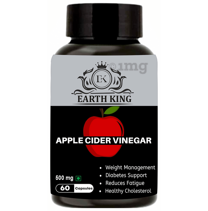 Earth King Apple Cider Vinegar 500mg Capsule