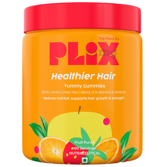 Plix Healthier Hairs Yummy Gummies (60 Each)