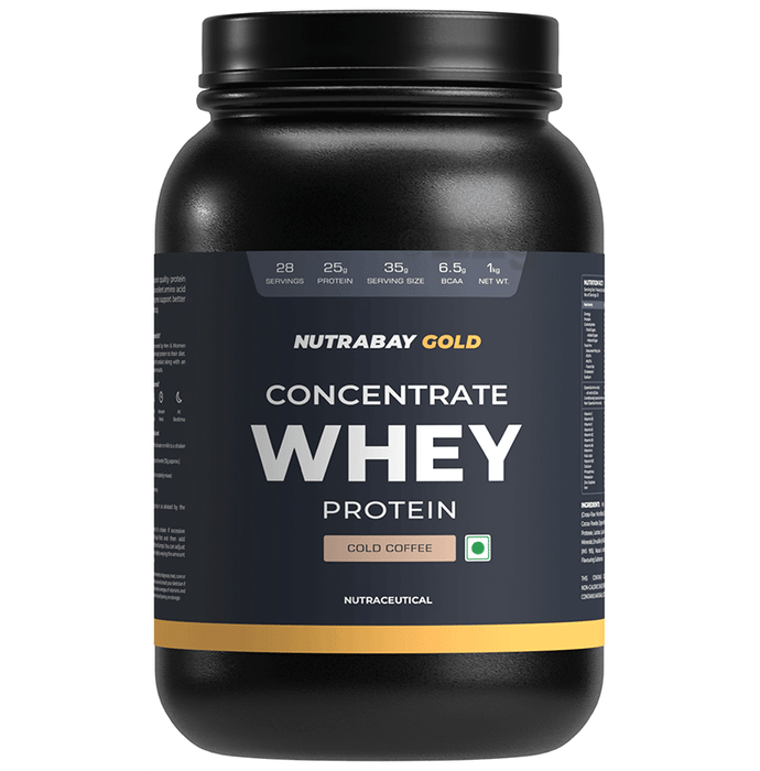 Nutrabay  Concentrate Whey Protein  Powder Cold Coffee