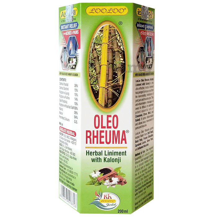 LooLoo Oleo Rheuma Herbal Liniment with Kalonji