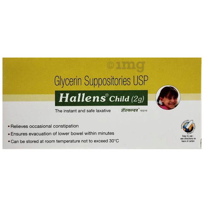 Hallens Glycerin Child 2gm Suppository