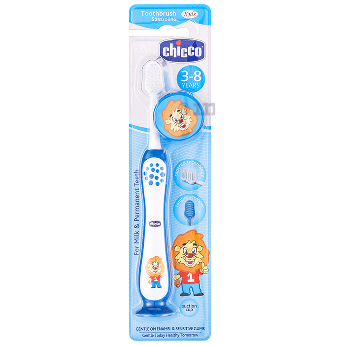 Chicco Toothbrush For 3-8 Years Blue