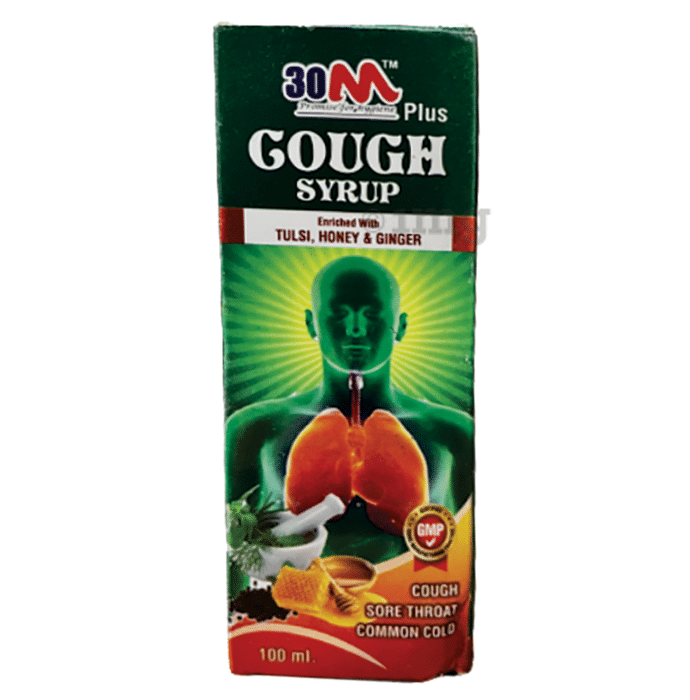 30M Plus Cough Syrup (100ml Each) Tulsi, Honey & Ginger