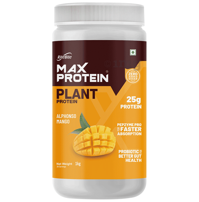 Ritebite Max Protein Plant Powder Alphonso Mango