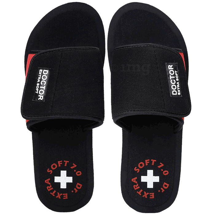 Doctor Extra Soft D-52 Flipflops and House Slippers for Women’s Red  3