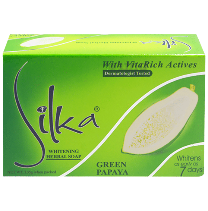 Silka Green Papaya Whitening Herbal Soap