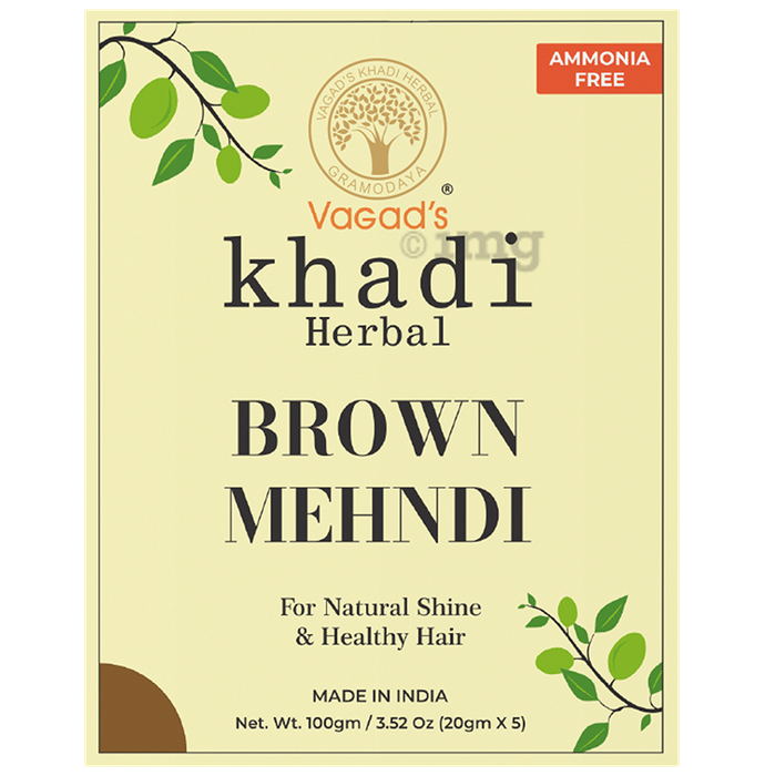 Vagad's Khadi Herbal Mehndi Powder Brown