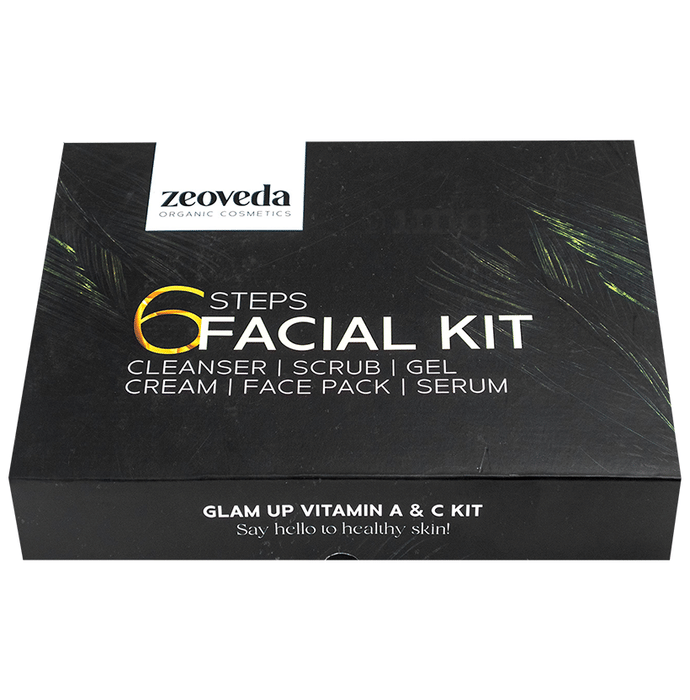 Zeoveda 6 Step Glam Up Vitamin A & C Facial Kit