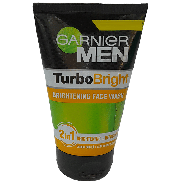 Garnier Men Face Wash Turbo Bright Brightening