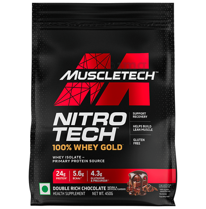 Muscletech Nitro Tech 100% Whey Gold Powder Double Rich Chocolate