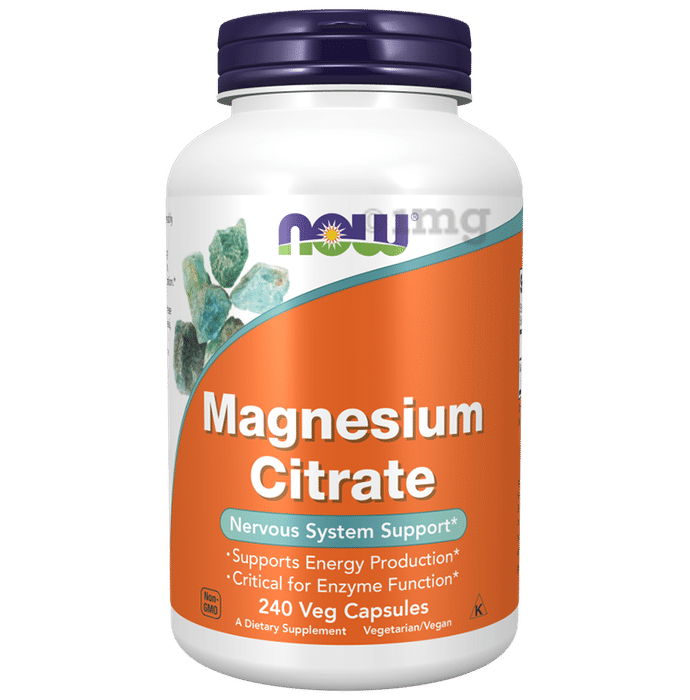 Now Magnesium Citrate Veg Capsule