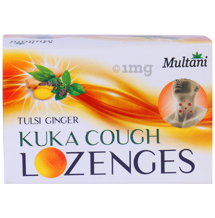 Multani Kuka Cough Lozenges (6 Each) Tulsi Ginger