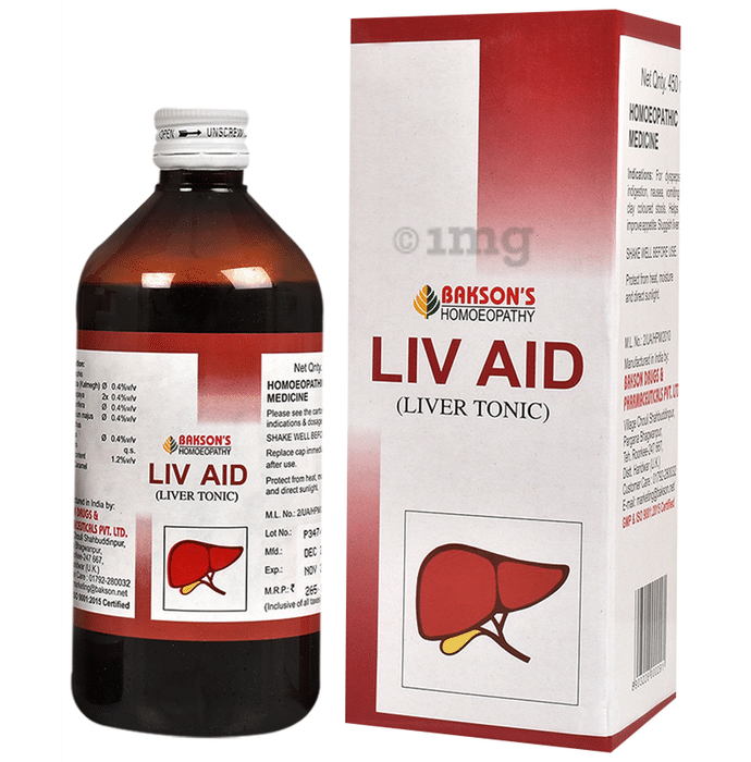 Bakson's Homeopathy Liv Aid Liver Tonic