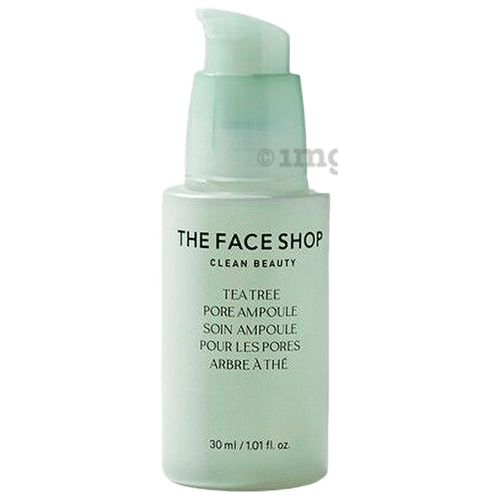 The Face Shop Tea Tree Pore Ampoule With Ip- Bha, Pha & Hyaluronic Acid, Face Serum That Minimizes Pores In 4 Weeks