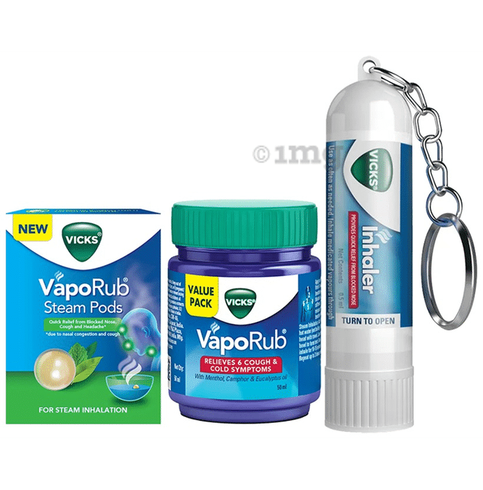 Vicks Winter Care (Vicks Vaporub + SteamPods + Inhaler)