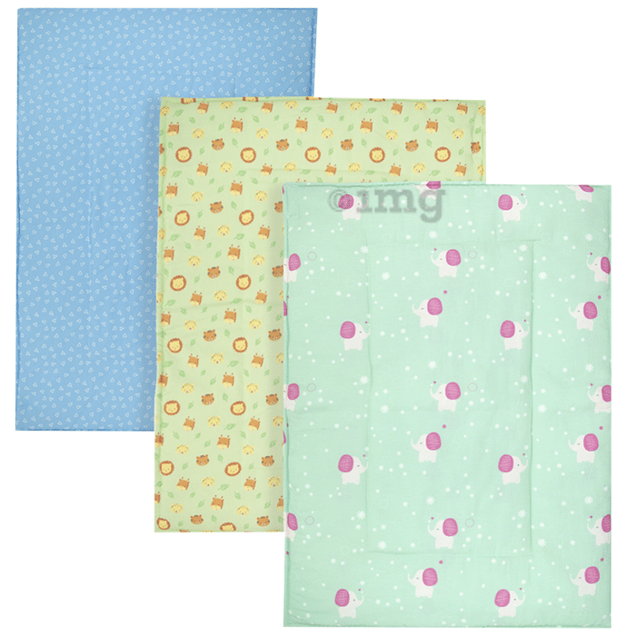 Tidy Sleep Nappy Changing Mat Lion, Elephant, Triangle Print