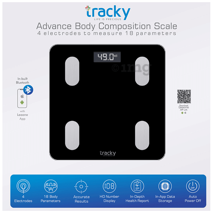 Tracky TSTR2024 Advance Body Composition Scale