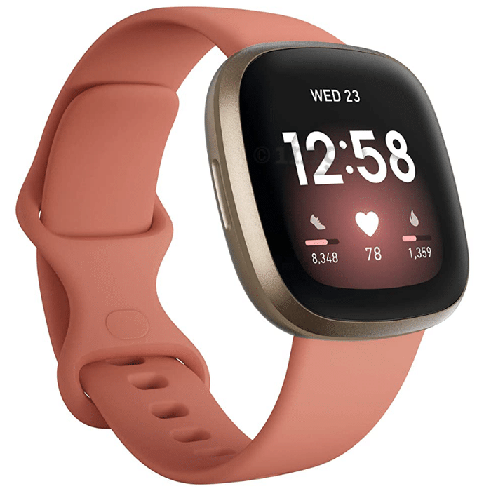 Fitbit Versa 3 Health & Fitness Smartwatch Pink Gold