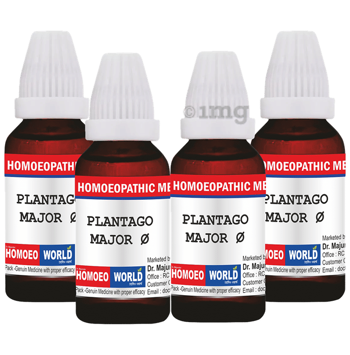 Dr. Majumder Homeo World Plantago Major Mother Tincture (30ml Each) Q