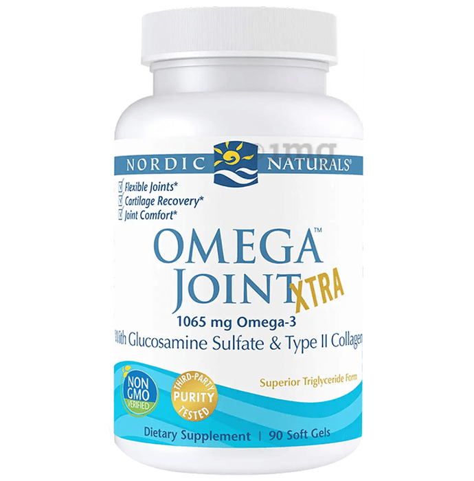Nordic Naturals Omega 3 Joint Extra 1065mg with Glucosamine Sulphate and Type II Collagen Soft Gels