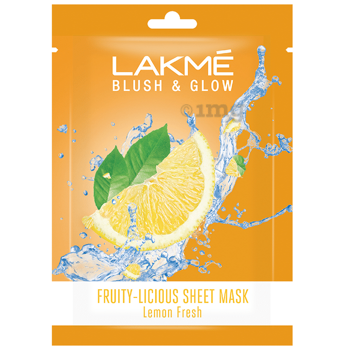 Lakme Blush & Glow Fruity_Licious Sheet Mask Lemon Fresh