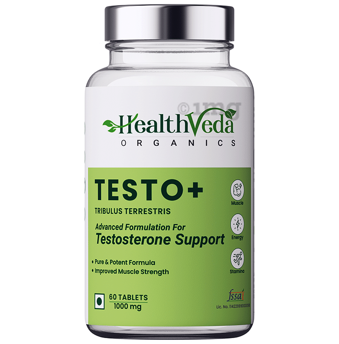 HealthVeda Testo + Tribulus Terrestris Tablet