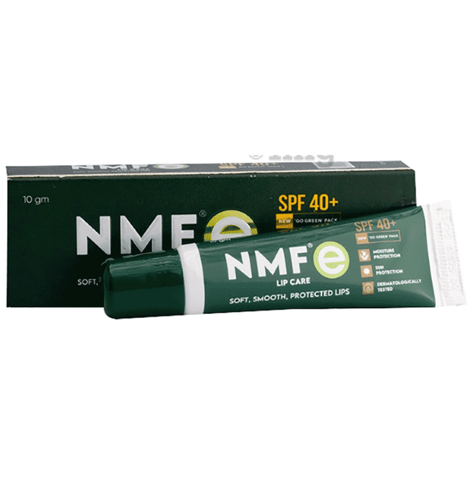 NMF e Lip Care with Aloe Vera & Vitamin E | For Soft, Smooth & Moisturised Lip Care | SPF 40+